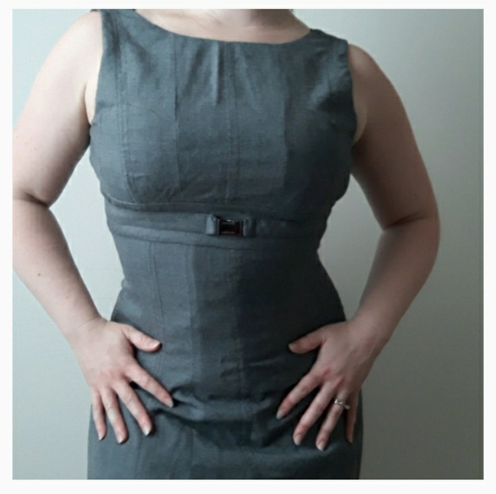 Tahari professional elegant sleeveless A line